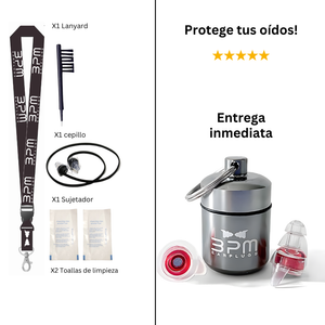 BPM  Pro Edition - Protectores de oído para músicos, pilotos y entornos muy ruidosos 27dB SNR